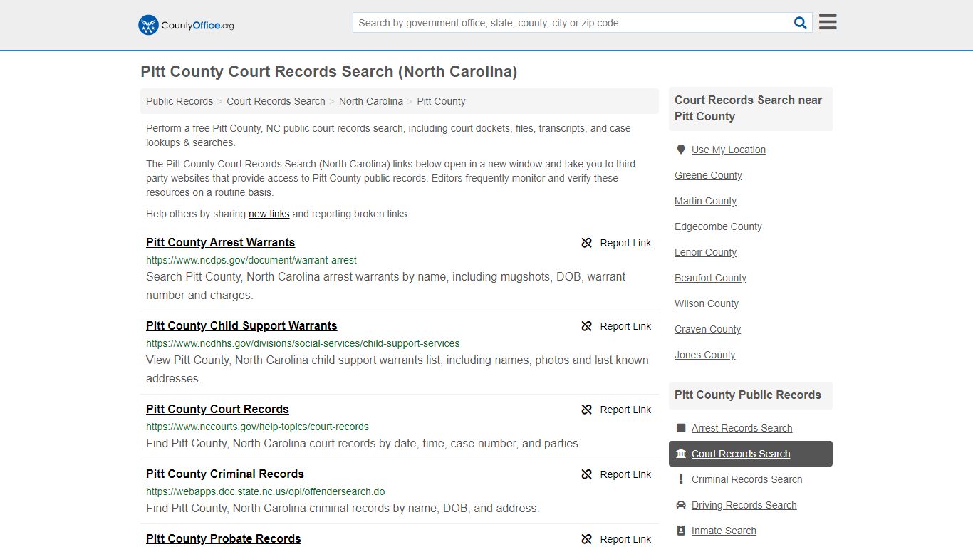 Court Records Search - Pitt County, NC (Adoptions ...